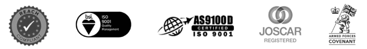 Accreditations 2 Permali (1) Five certification logos including ISO 9001, AS9100D, JOSCAR, and Quality Assurance.