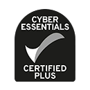 cyber-essential-plus-logo Cyber Essentials Certified Plus accreditations logo with a tick on a black background.